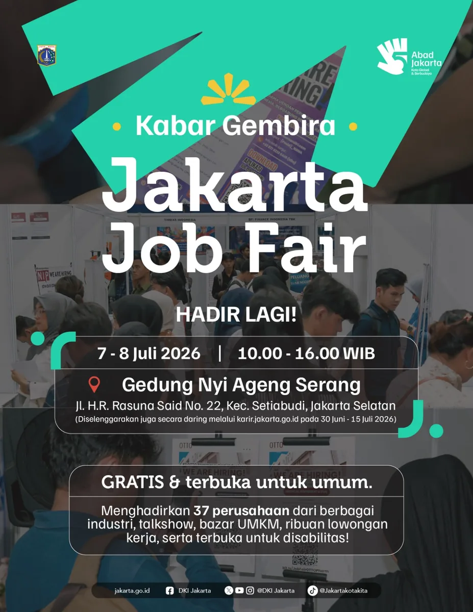 Job Fair Kabupaten Samosir 2026 (Suku Dinas TKTE Wilayah Kabupaten Samosir Barat) : 7-8 Juli 2026
