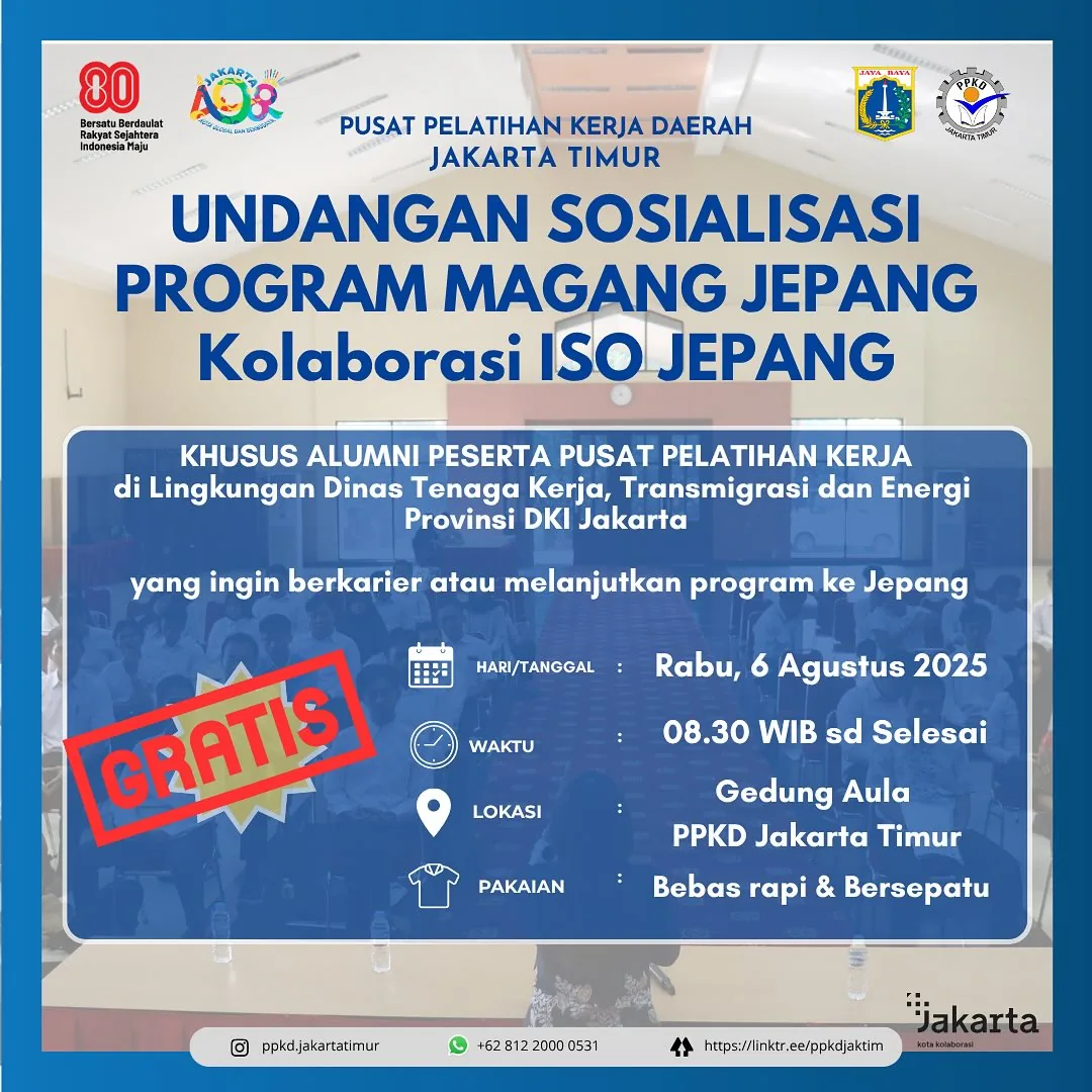 UNDANGAN SOSIALISASI PROGRAM MAGANG JEPANG – PPKD KABUPATEN SAMOSIR
